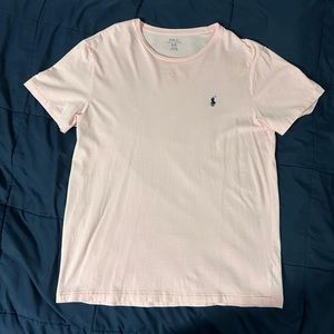 Pink polo Ralph Lauren crew neck t-shirt size S mens